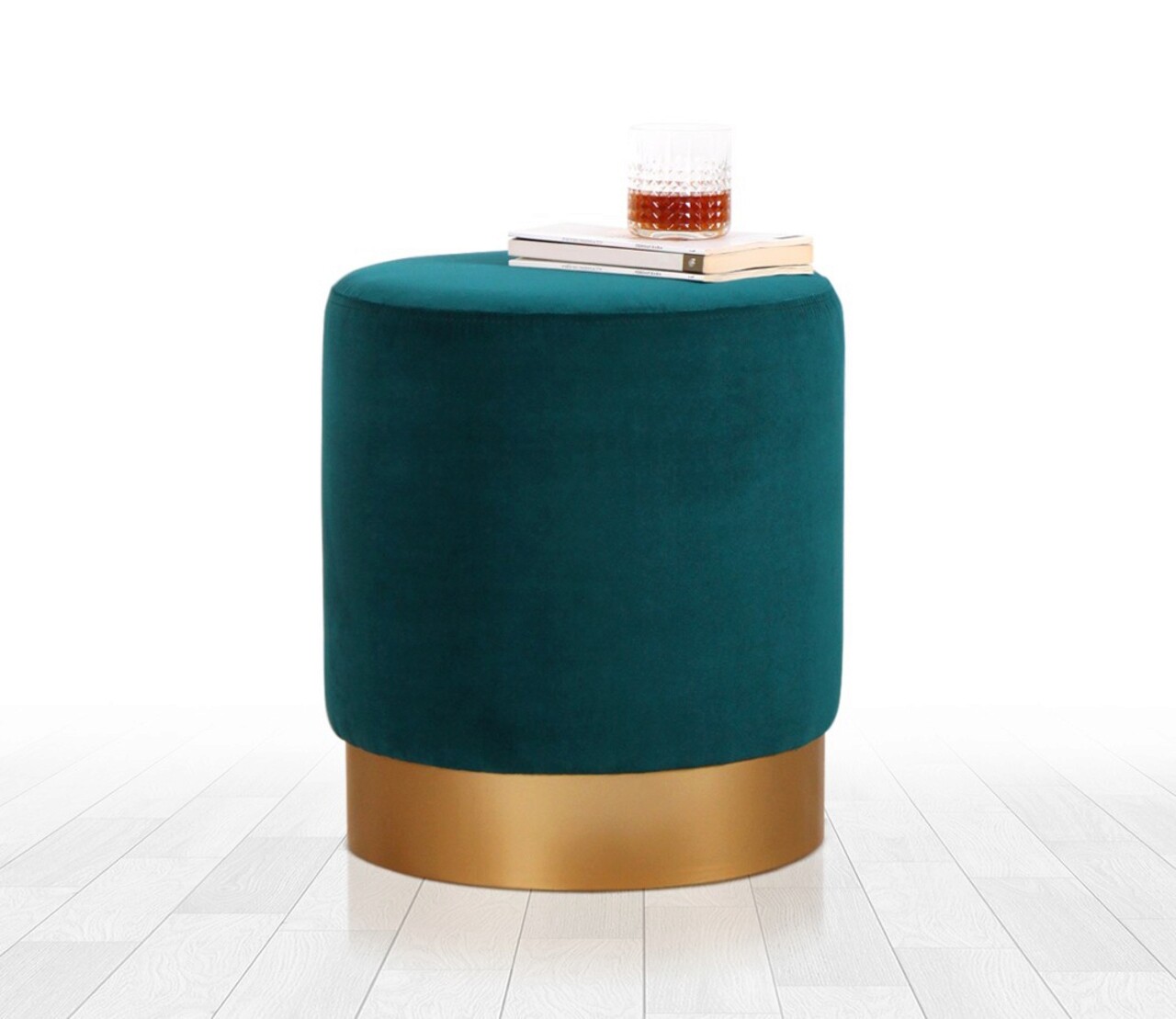 Taburet, Atelier del Sofa, 209FLF1271, Verde inchis - imagine 6